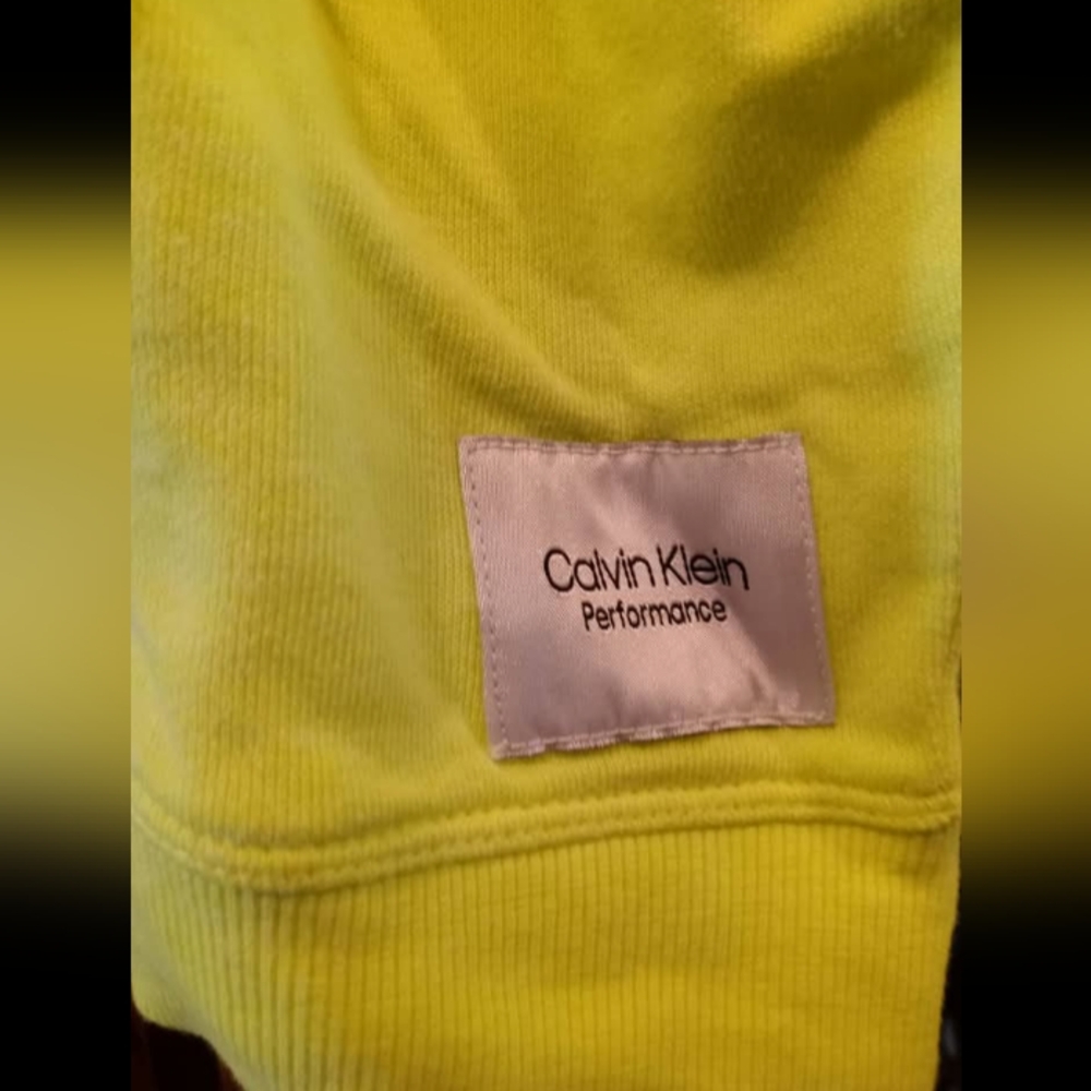 Calvin Klein Performance Women's Lime Volt Full Zip Hoodie & Matching Leggings - Picture 14 of 16